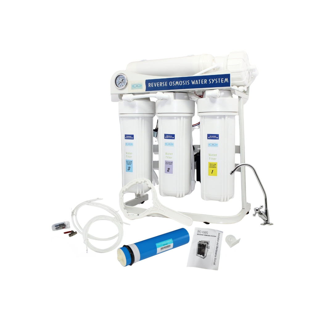 VALUH2O 400GPD Reverse Osmosis Filtration System With Booster Pump