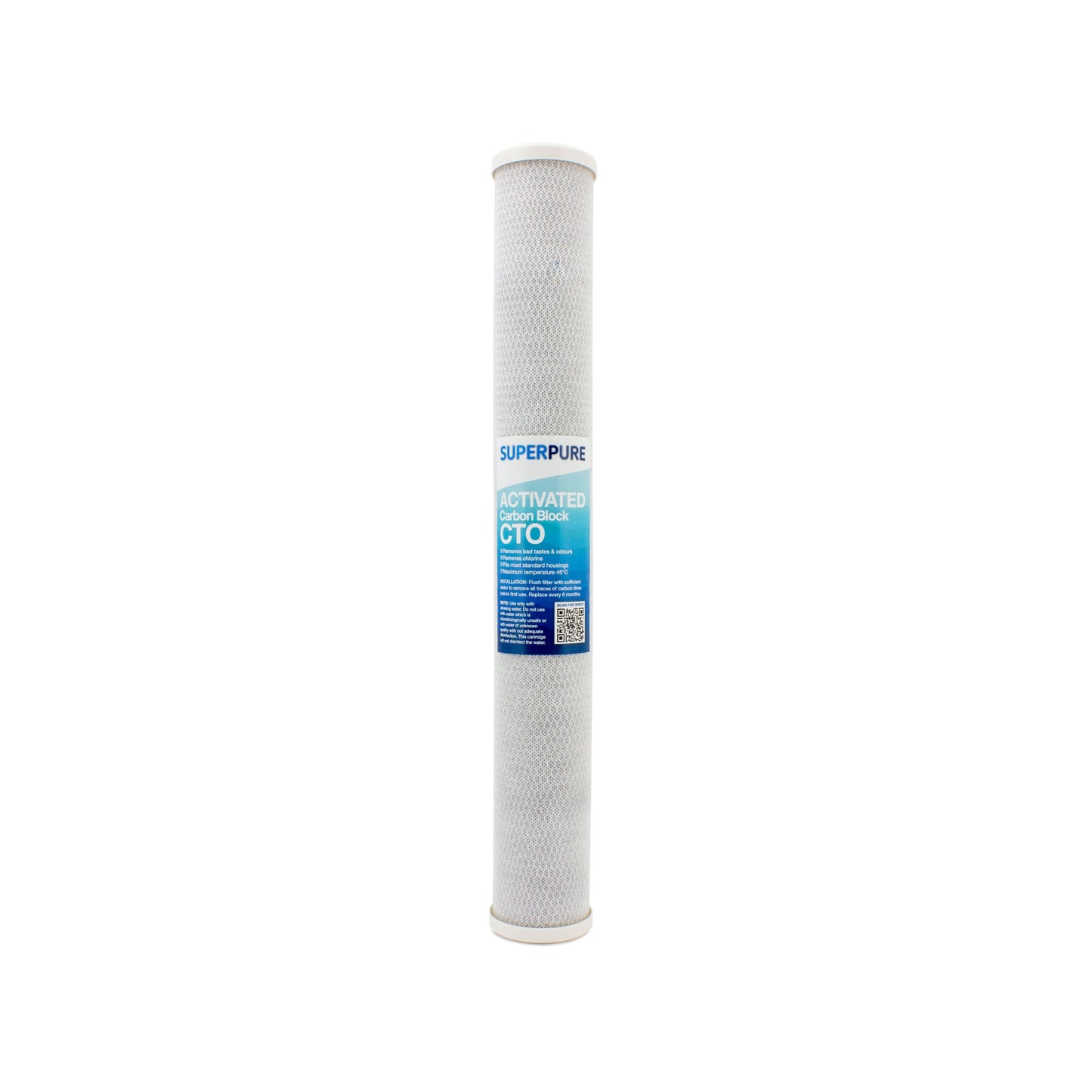 SUPERPURE 20 inch Carbon Block Water Filter Replacement Cartridge