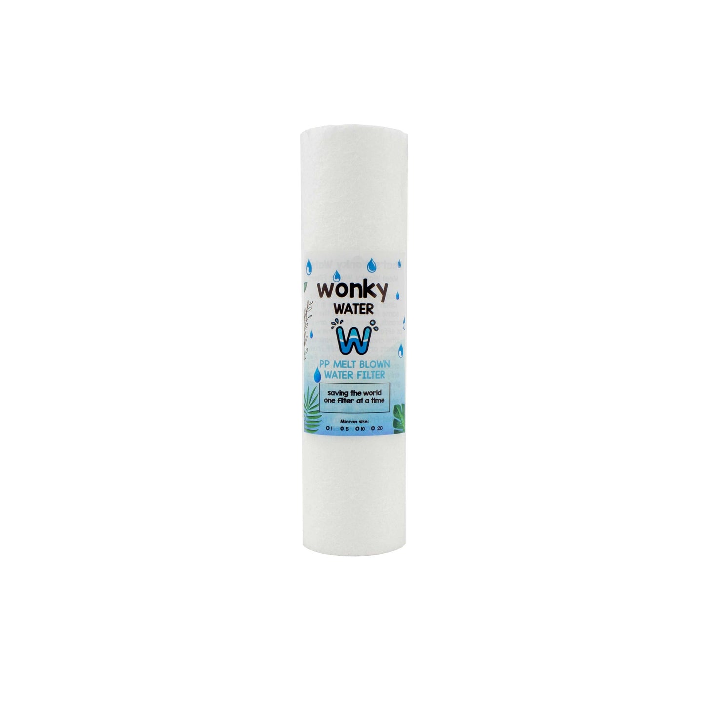 Wonky Water Filter – 10 inch Slimline Sediment Replacement Filter | Budget Pre-Filter for Dirty, Rusty or High Sediment Water