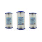 SUPERPURE 10 inch Big Blue Pleated Sediment Filter - 5 Micron (3Pack)