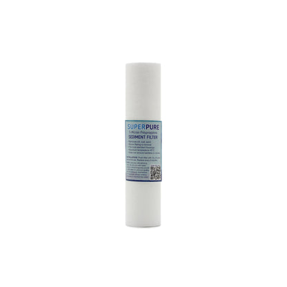 SUPERPURE 10 inch Melt Blown Sediment Filter - 10 Micron
