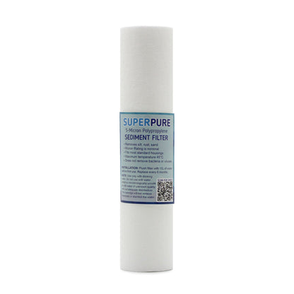 SUPERPURE 10 inch Melt Blown Sediment Filter - 20 Micron