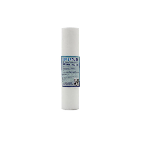 SUPERPURE 10 inch Melt Blown Sediment Filter - 5 Micron