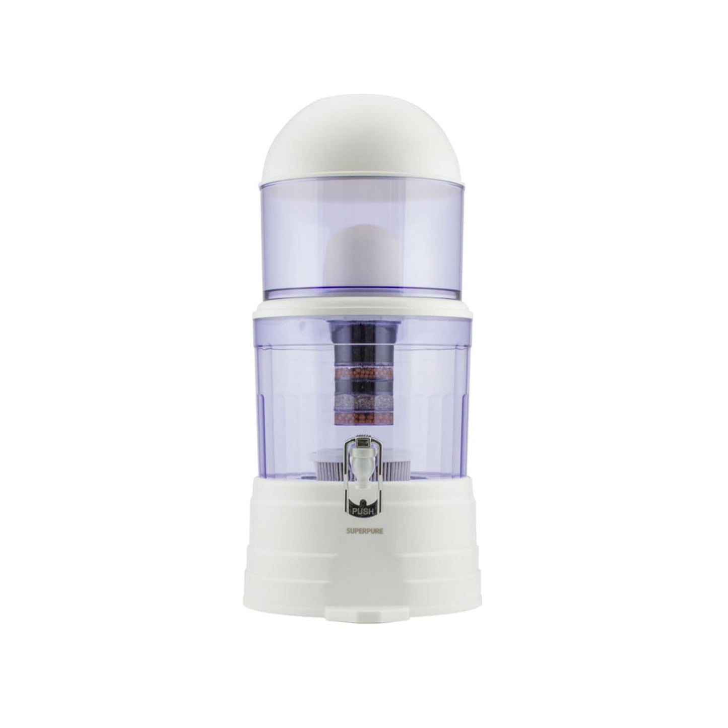 SUPERPURE 14L Water Dispenser with Filters & Mineral Pot