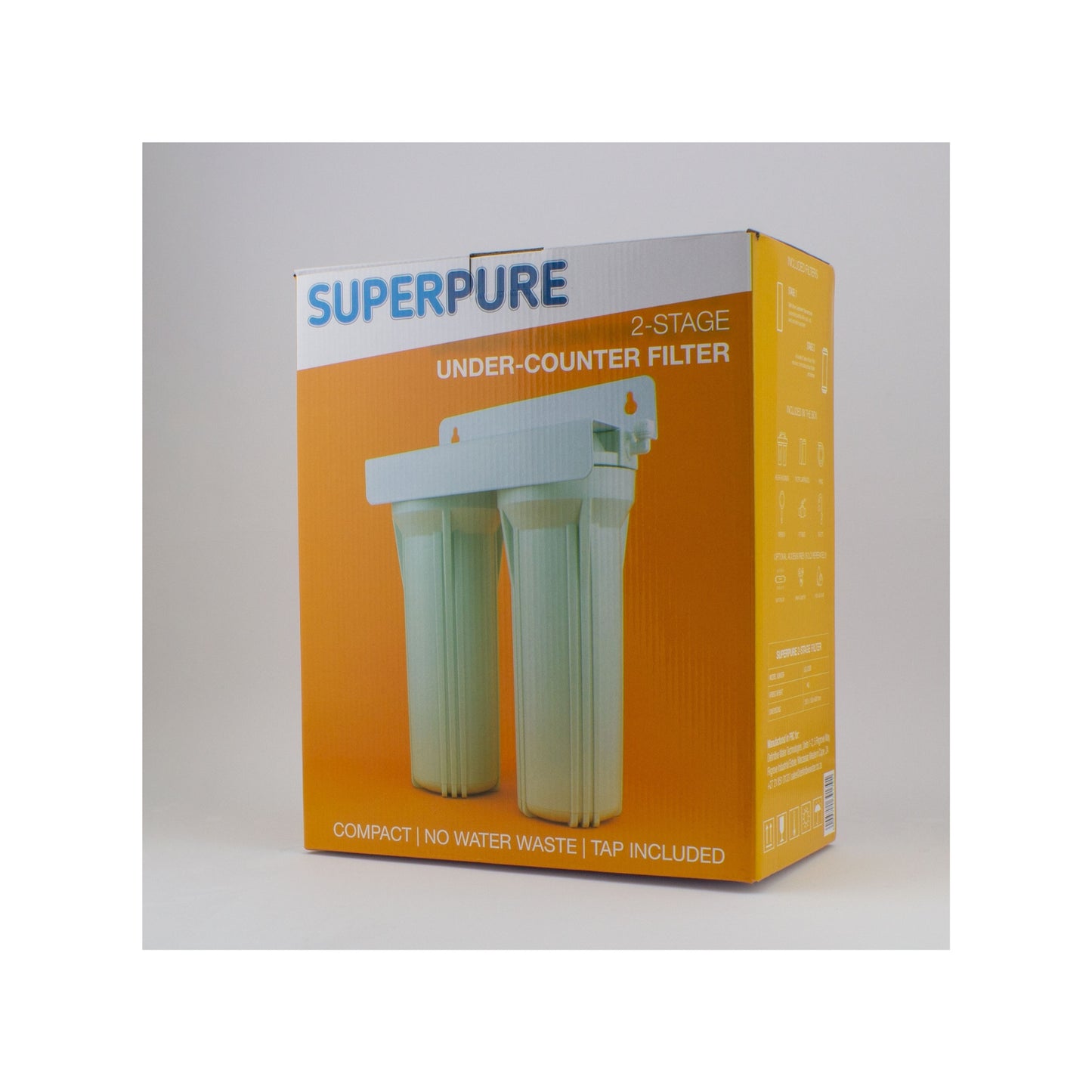 SUPERPURE 2-Stage Under Counter Unit with Carbon Block Filter