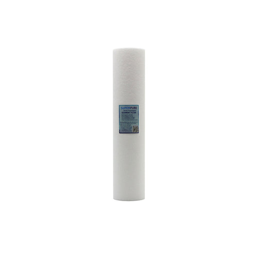 SUPERPURE 20 inch Big Blue Melt Blown Sediment Filter - 20 Micron