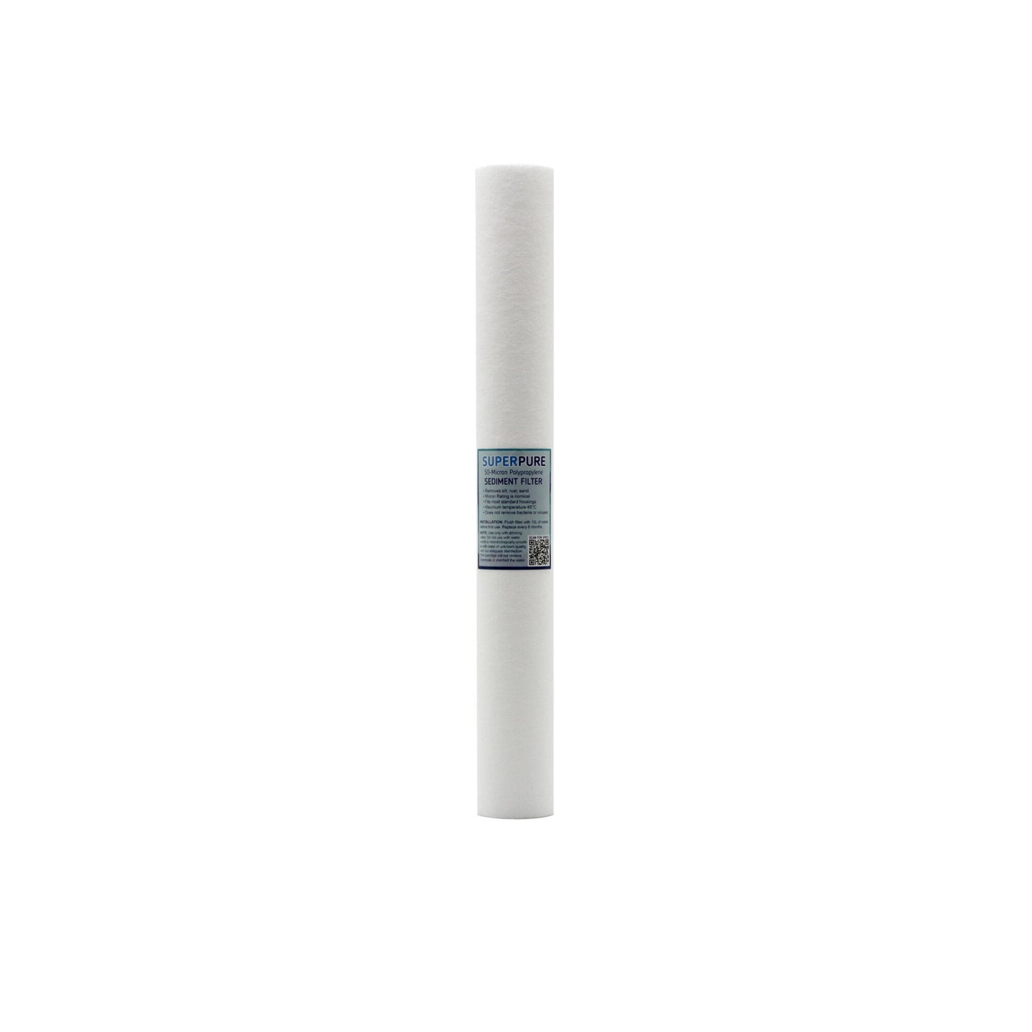 SUPERPURE 20 inch Melt Blown Sediment Filter - 20 Micron