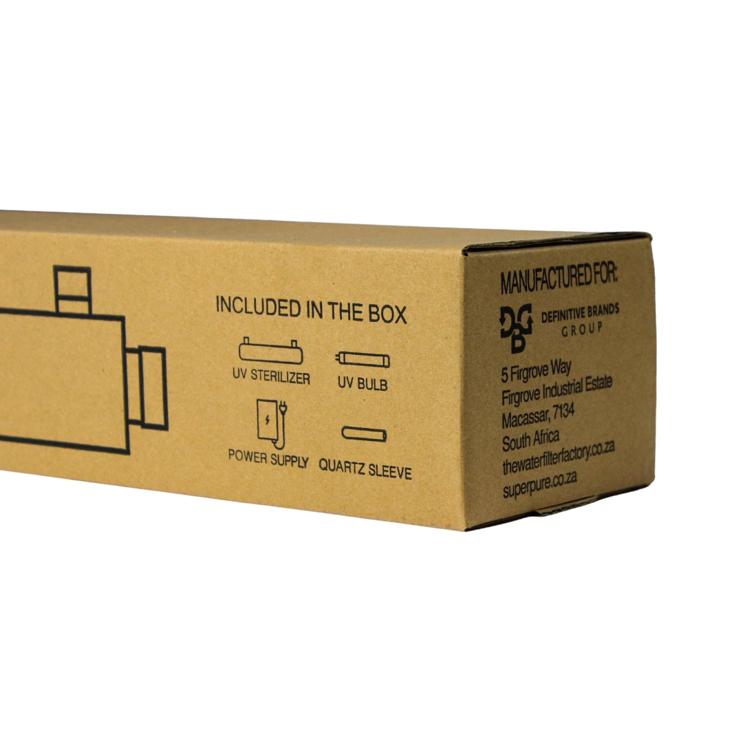 SUPERPURE 4 Pin UV Steriliser 55W 45L/Min - 1 inch Ports