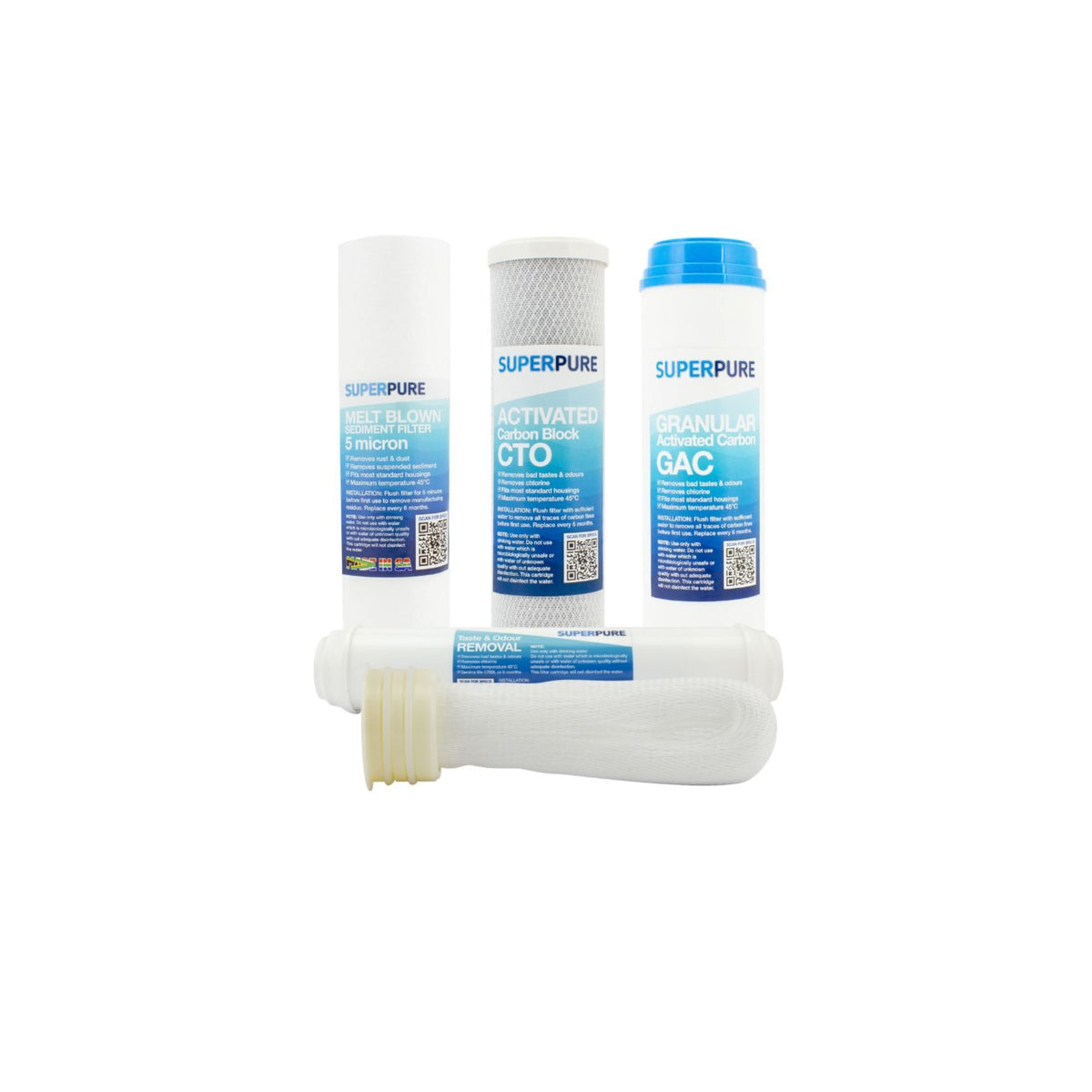 SUPERPURE 5-Stage Ultra Filter Set (Incl. Membrane) – The Water Filter ...