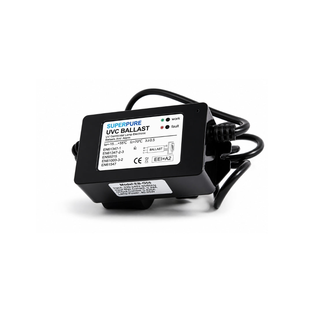 SUPERPURE 4 Pin UV Steriliser 55W 45L/Min - 1 inch Ports
