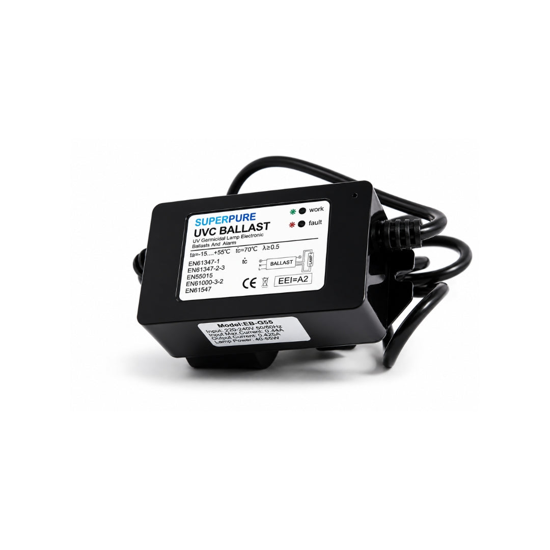 SUPERPURE 4 Pin UV Steriliser 55W 45L/Min - 1 inch Ports