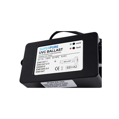 SUPERPURE 4 Pin UV Steriliser 55W 45L/Min - 1 inch Ports