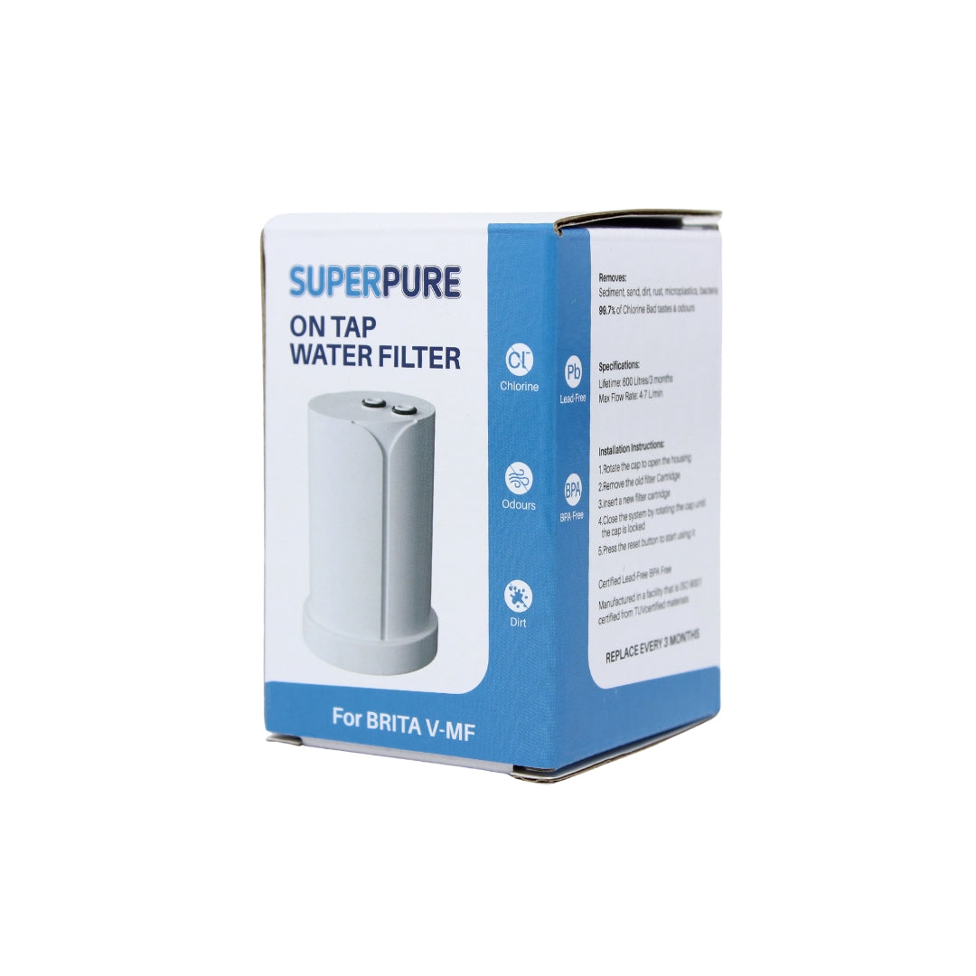 SUPERPURE Replacement Cartridge for BRITA V-MF Tap-Mounted Water Filter