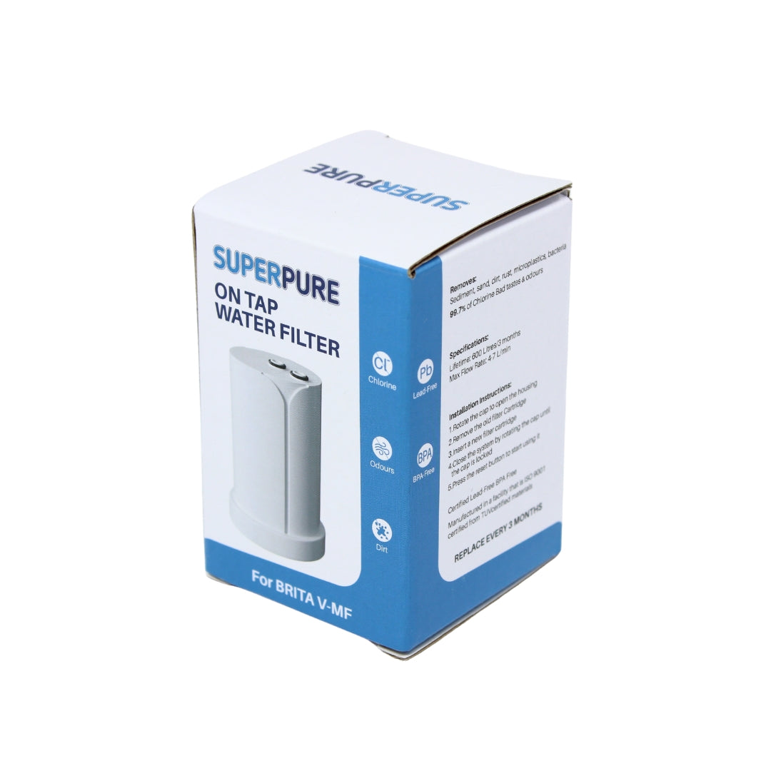 SUPERPURE Replacement Cartridge for BRITA V-MF Tap-Mounted Water Filter