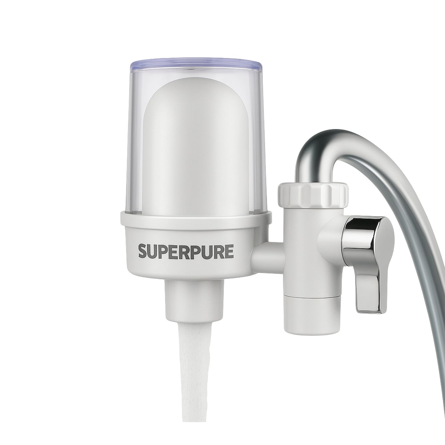 SUPERPURE Basics White Tap-Mounted Filter