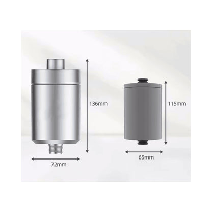 SUPERPURE Satin Chrome Shower Filter