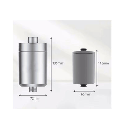 SUPERPURE Satin Chrome Shower Filter Replacement Cartridge