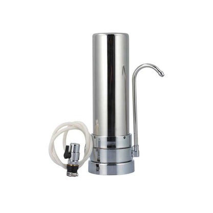 SUPERPURE Stainless Steel Counter-Top Unit with Carbon Block Filter