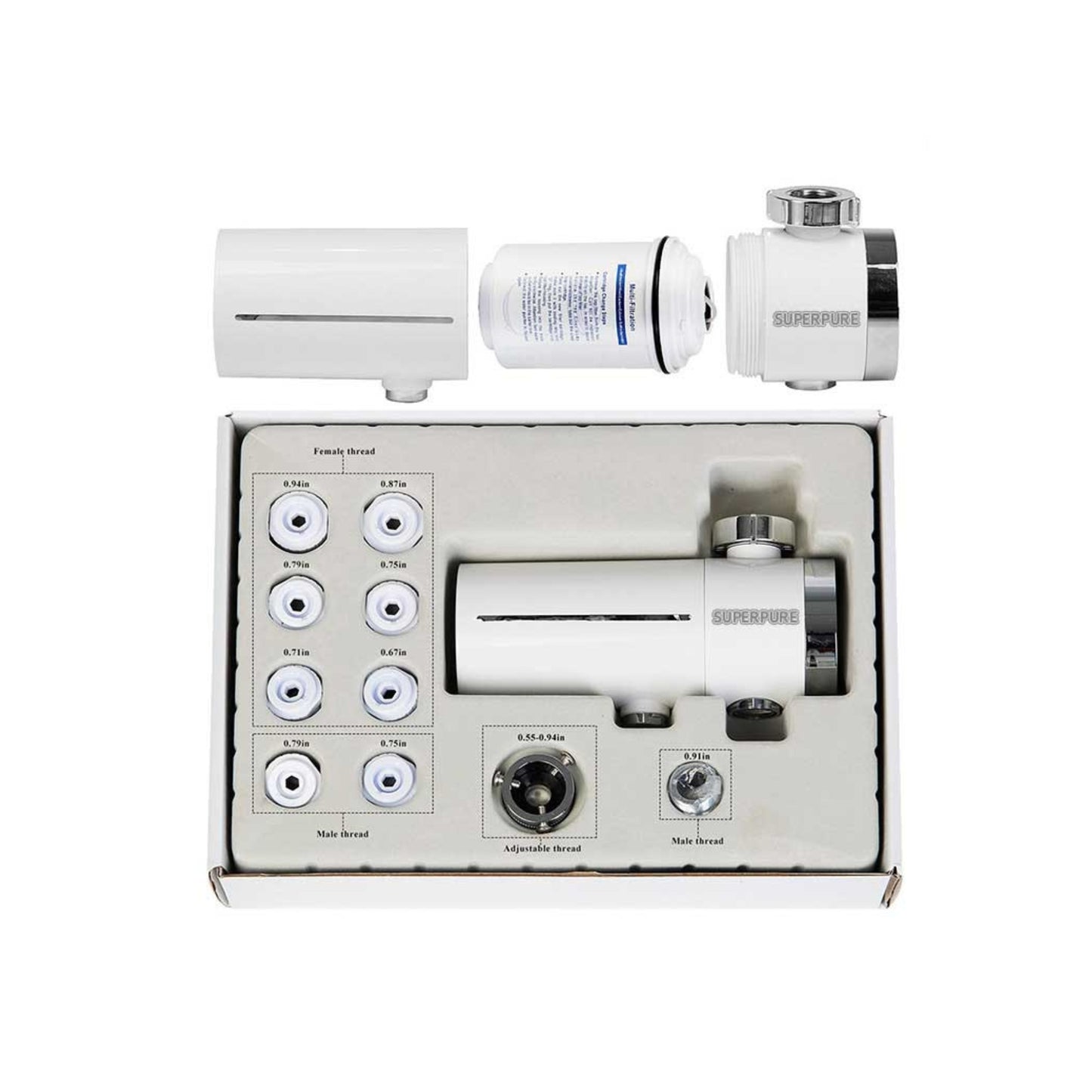 SUPERPURE TAPURE Tap-Mounted Water Filter