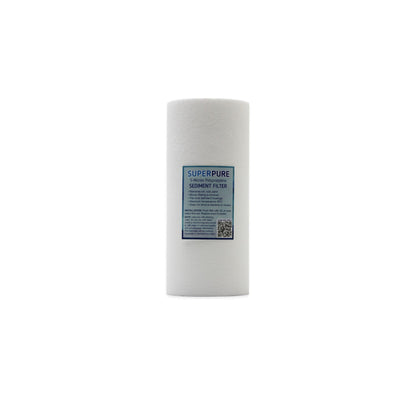 SUPERPURE 10 inch Big Blue Melt Blown Sediment Filter - 1 Micron