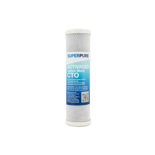 SUPERPURE 10 inch Carbon Block Water Filter Replacement Cartridge