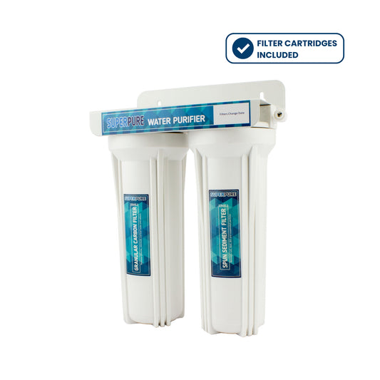 SUPERPURE 2-Stage Under Counter Unit with Carbon Block Filter