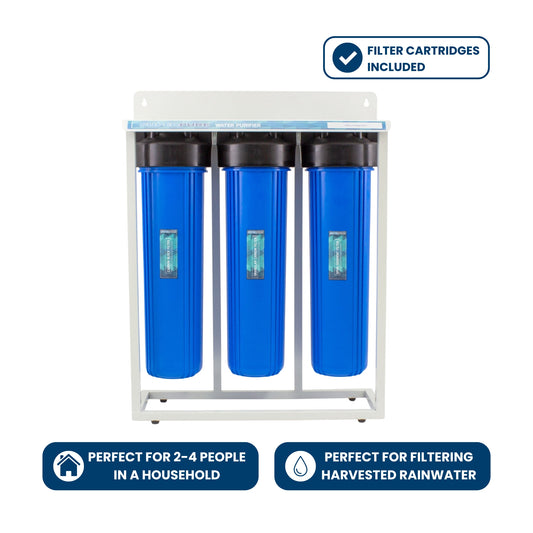SUPERPURE 3-Stage Whole House Water Filtration System on Stand - Open Box Deal