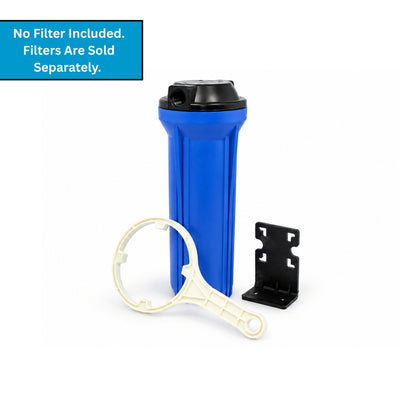 SUPERPURE Blue 10 inch Housing with 1/2 inch ports