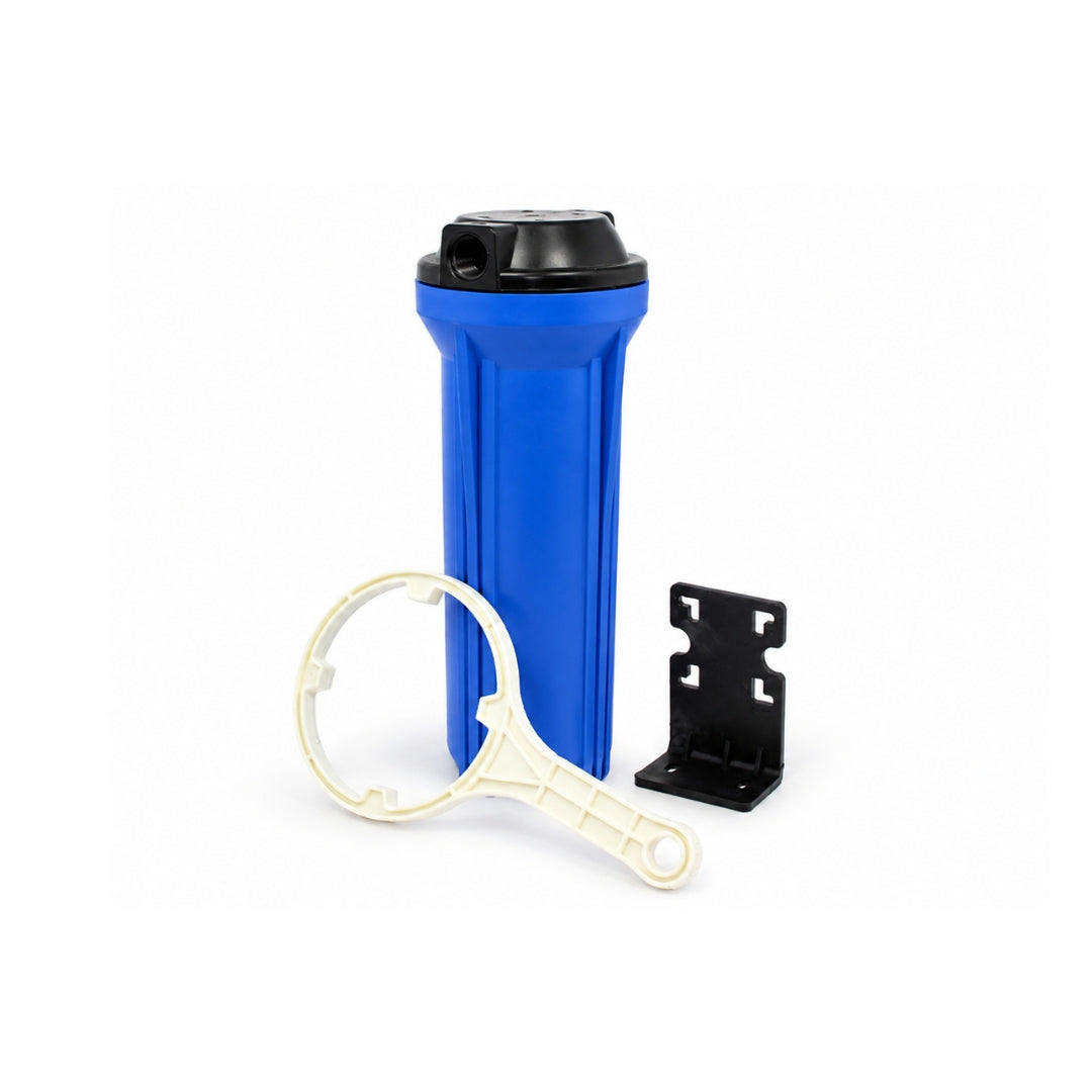 SUPERPURE Blue 10 inch Housing with 1/2 inch ports