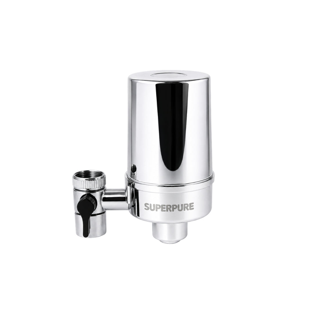 SUPERPURE Chrome Tap-Mounted Filter