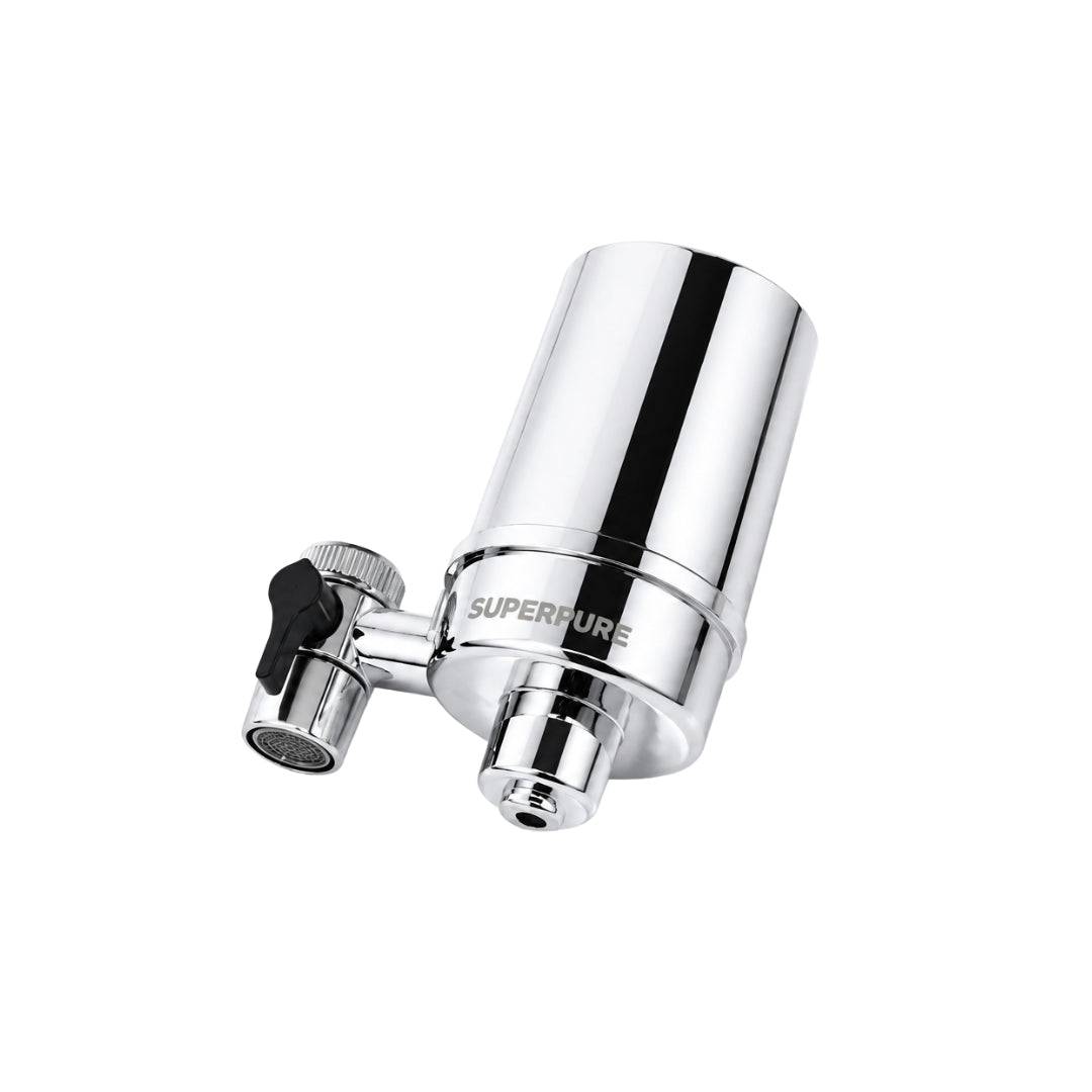SUPERPURE Chrome Tap-Mounted Filter