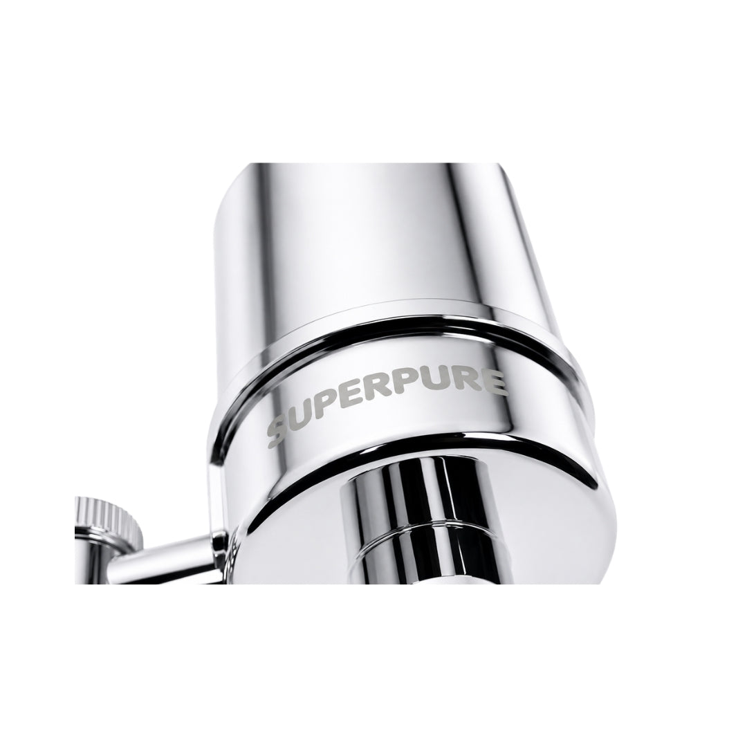 SUPERPURE Chrome Tap-Mounted Filter