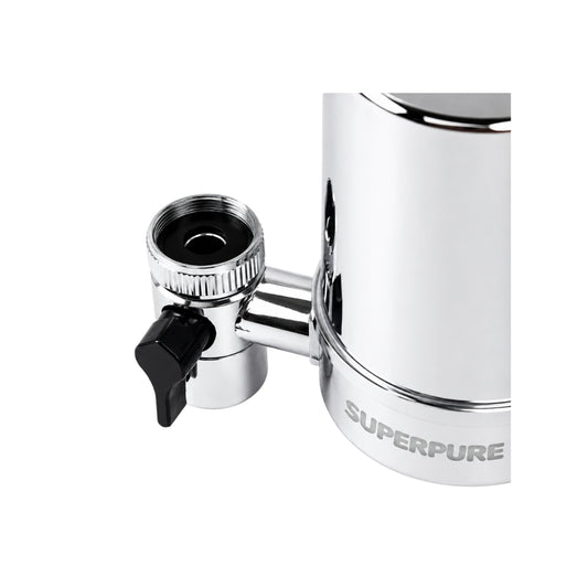 SUPERPURE Chrome Tap-Mounted Filter