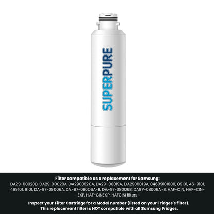 SUPERPURE Fridge Filter Compatible With Samsung DA29-00020B