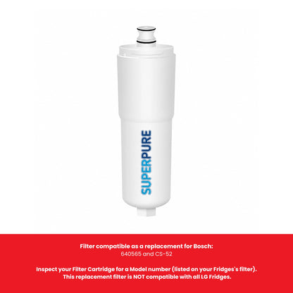 SUPERPURE Internal Fridge Filter Compatible With Bosch - 640565