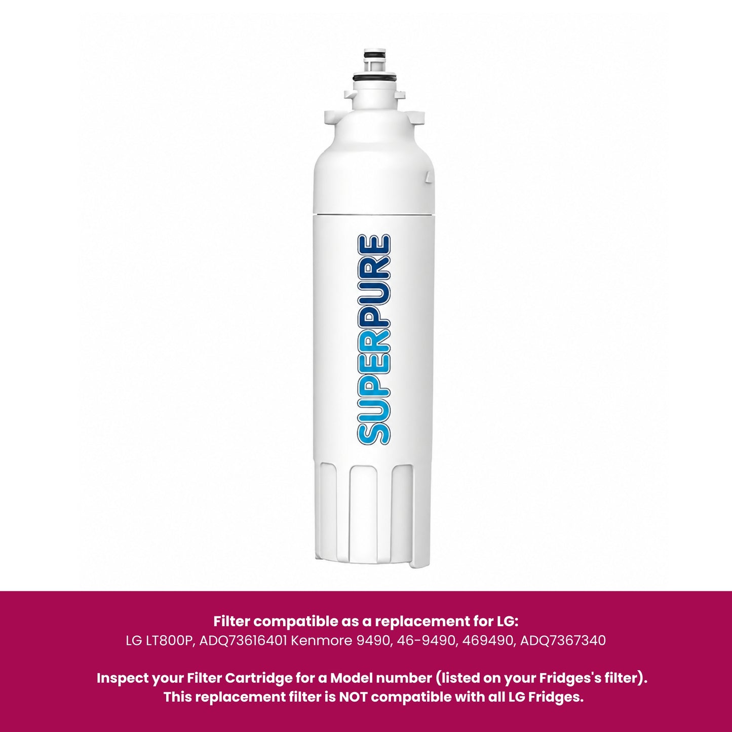 SUPERPURE Internal Fridge Filter Compatible With LG - LT800P
