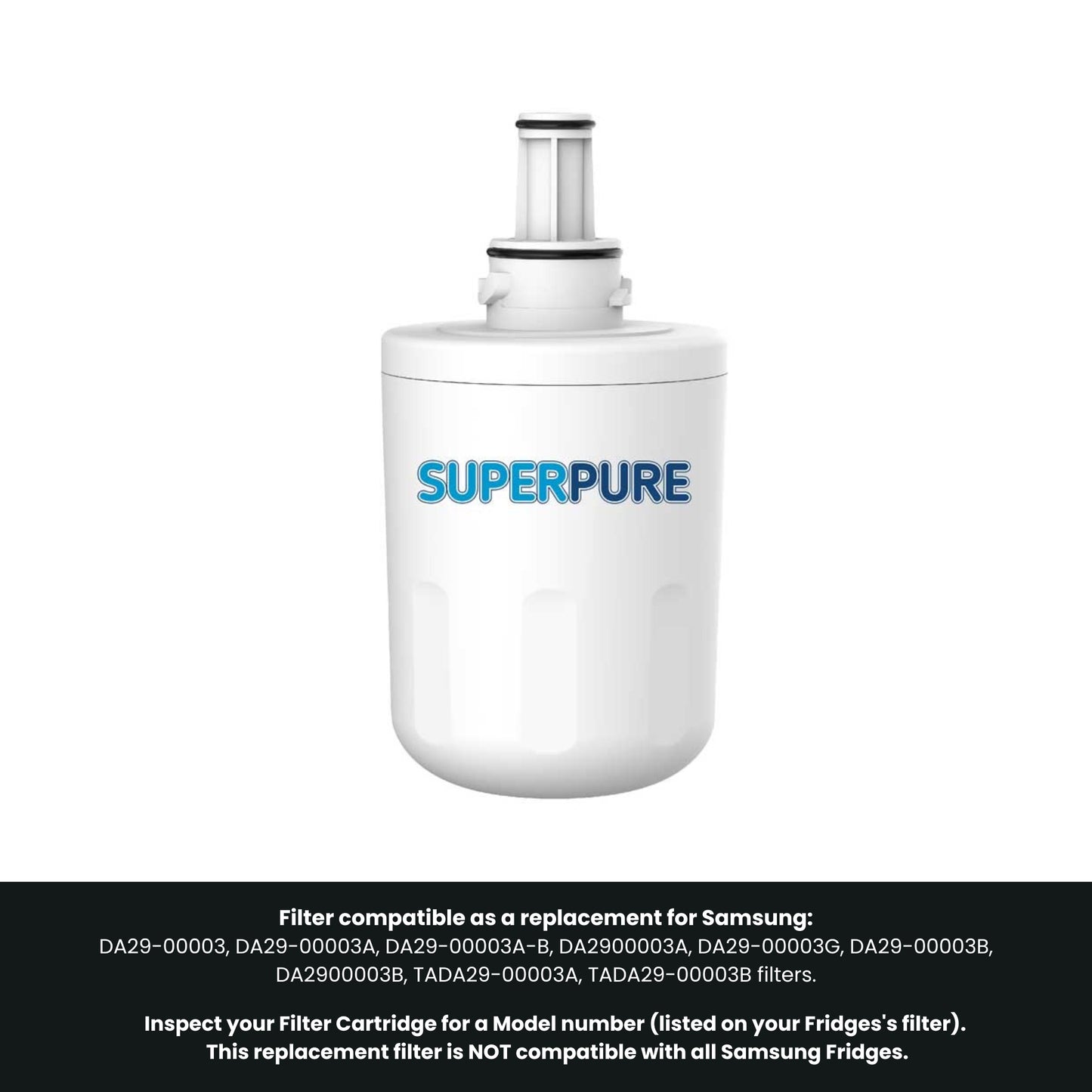 SUPERPURE Internal Fridge Filter Compatible With Samsung - DA29-00003G