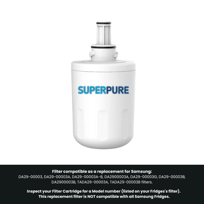 SUPERPURE Internal Fridge Filter Compatible With Samsung - DA29-00003G