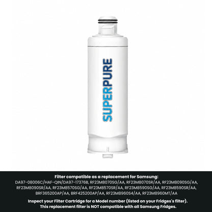 SUPERPURE Internal Fridge Filter Compatible With Samsung - DA97-17376B