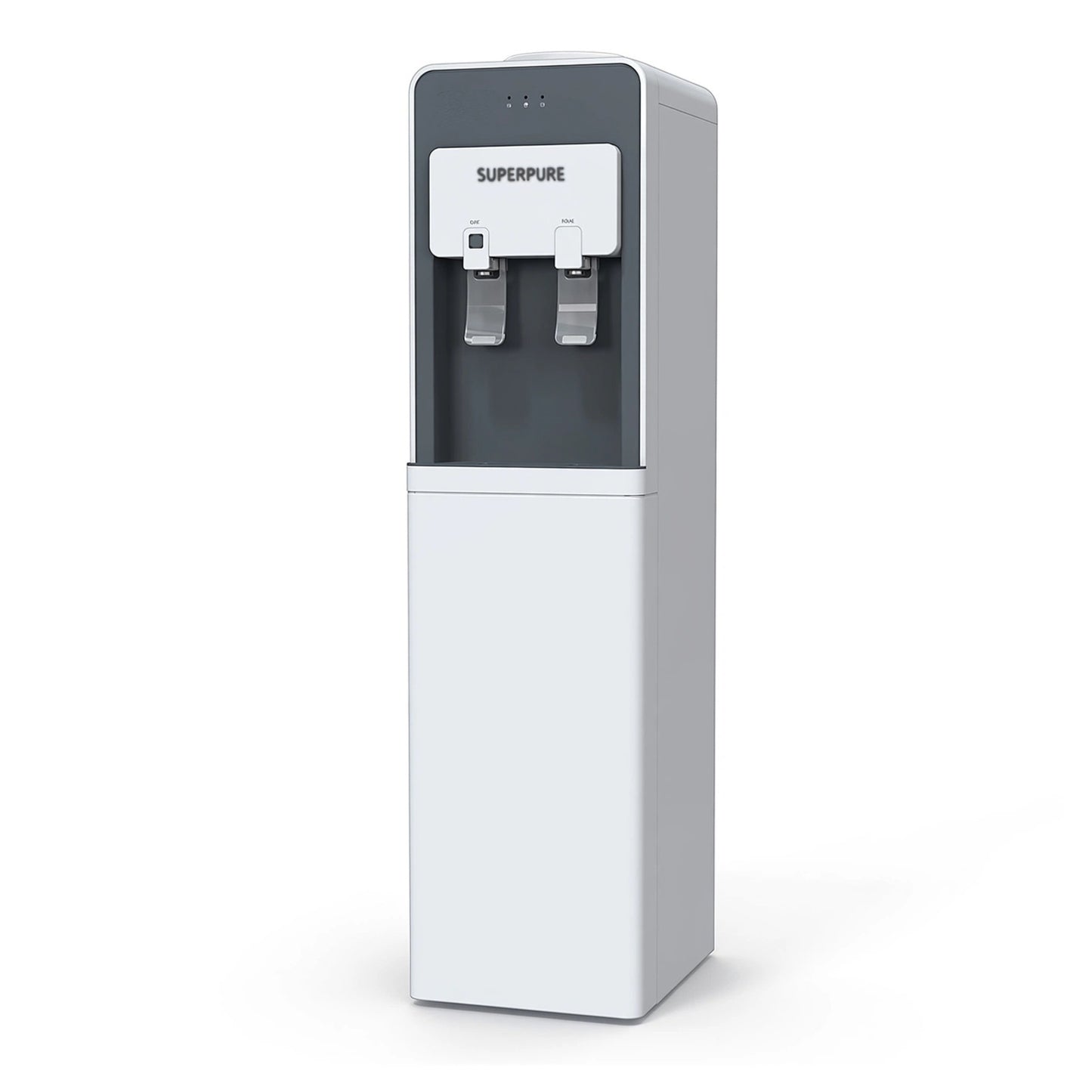 SUPERPURE Premium Floor Standing Instant Ambient & Cold Water Dispenser (Top Loading) - Open Box Deal