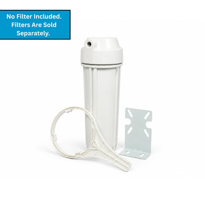 SUPERPURE White 10 inch Housing (Double O-ring) with 1/4 inch Ports