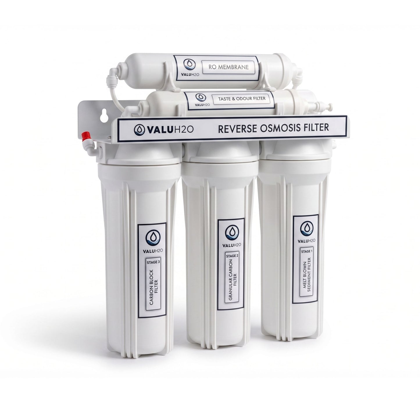 VALUH2O 75GPD Reverse Osmosis Filtration System - No Booster Pump