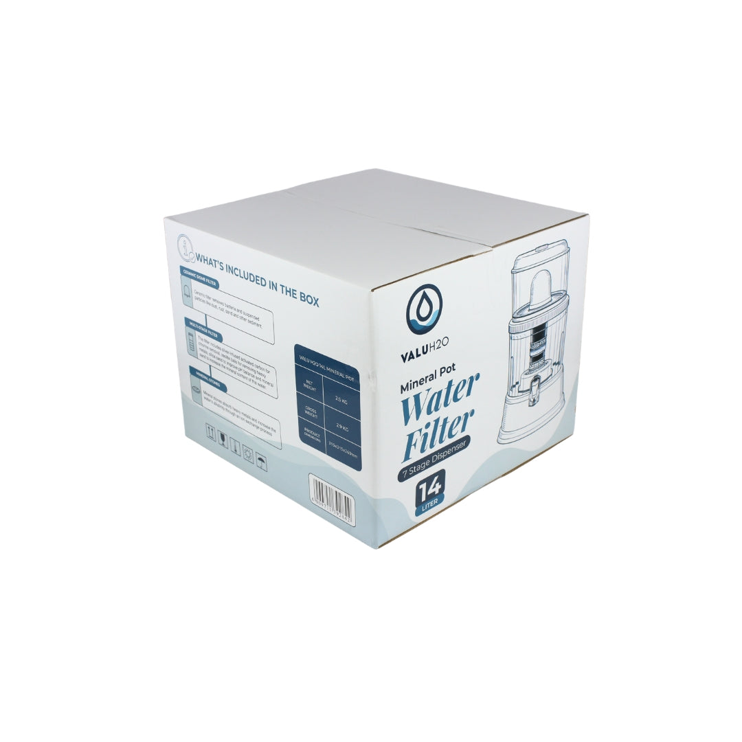 VALUH2O 14L Water Dispenser with Filters & Mineral Pot