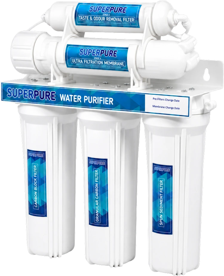 SUPERPURE 5-Stage Ultra-Filter under-counter water filtration system